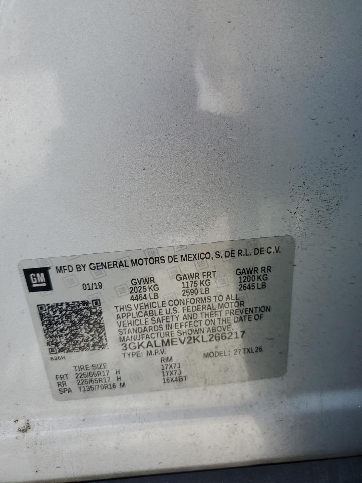 3GKALMEV2KL266217 2019 GMC Terrain Sle