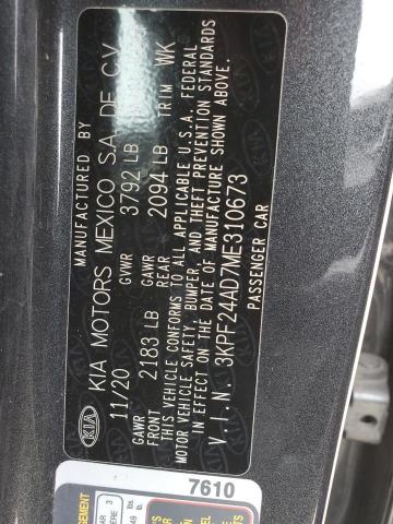 3KPF24AD7ME310673 Kia Forte FE 12