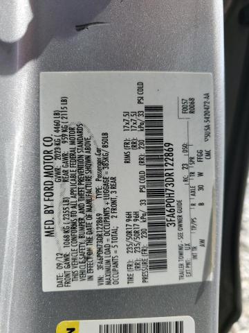 VIN 3FA6P0H73DR122869 2013 Ford Fusion, SE no.12