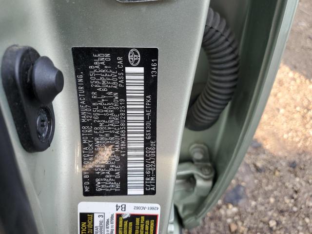 2008 Toyota Avalon Xl VIN: 4T1BK36B58U282519 Lot: 62138534