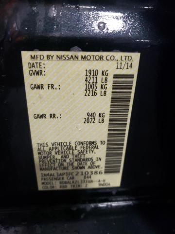 2015 NISSAN ALTIMA 2.5 - 1N4AL3AP3FC210386
