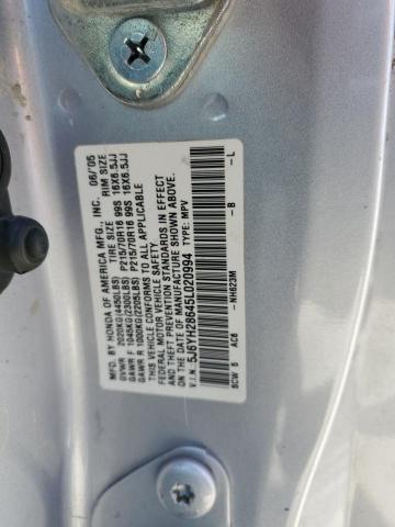 2005 Honda Element Ex VIN: 5J6YH28645L020994 Lot: 62952164