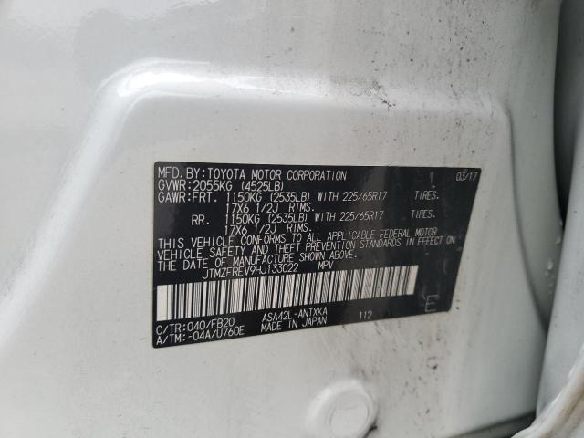 2017 Toyota Rav4 Le VIN: JTMZFREV9HJ133022 Lot: 62060474