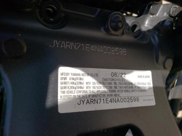 2022 YAMAHA MT09 - JYARN71E4NA002598