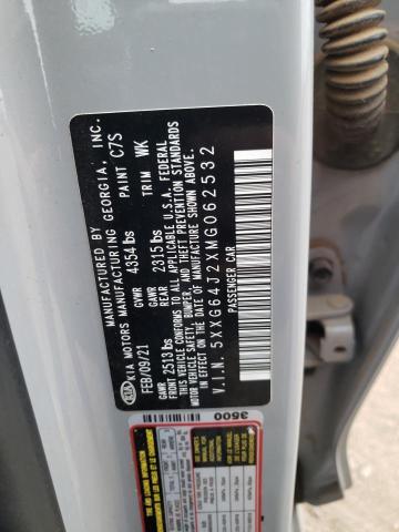 2021 Kia K5 Gt Line VIN: 5XXG64J2XMG062532 Lot: 61793624