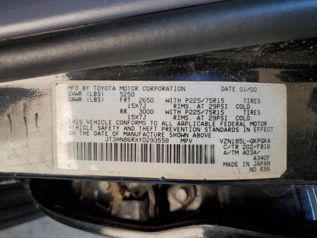 2000 Toyota 4Runner Sr5 VIN: JT3HN86RXY0293558 Lot: 61147244