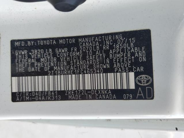2015 TOYOTA COROLLA L - 2T1BURHE1FC465340
