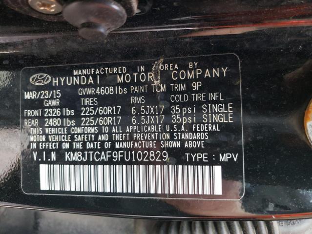 2015 HYUNDAI TUCSON KM8JTCAF9FU102829