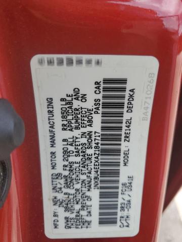 2010 Toyota Corolla Base VIN: 1NXBU4EEXAZ184717 Lot: 62303684