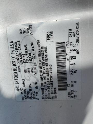 2003 Ford Ranger Super Cab VIN: 1FTZR45E73PB41443 Lot: 61273664