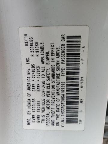 1HGCR2F30GA169392 2016 HONDA ACCORD - Image 12