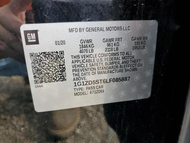 2020 CHEVROLET MALIBU LT - 1G1ZD5ST6LF085887