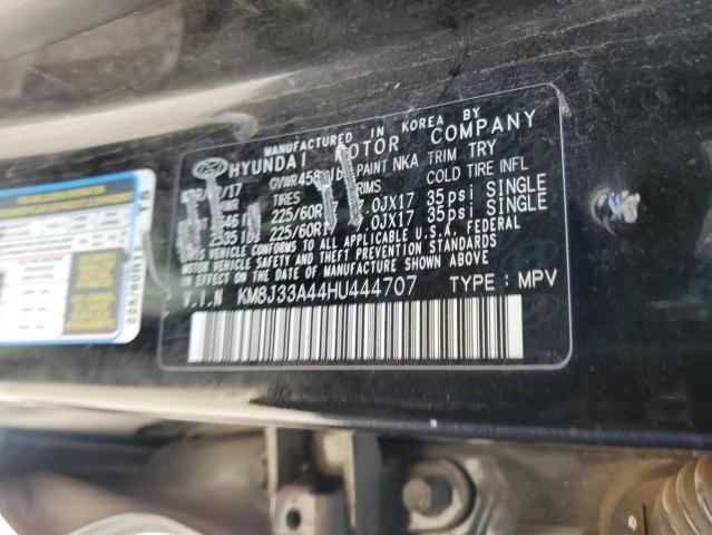 2017 Hyundai Tucson Limited VIN: KM8J33A44HU444707 Lot: 63212864