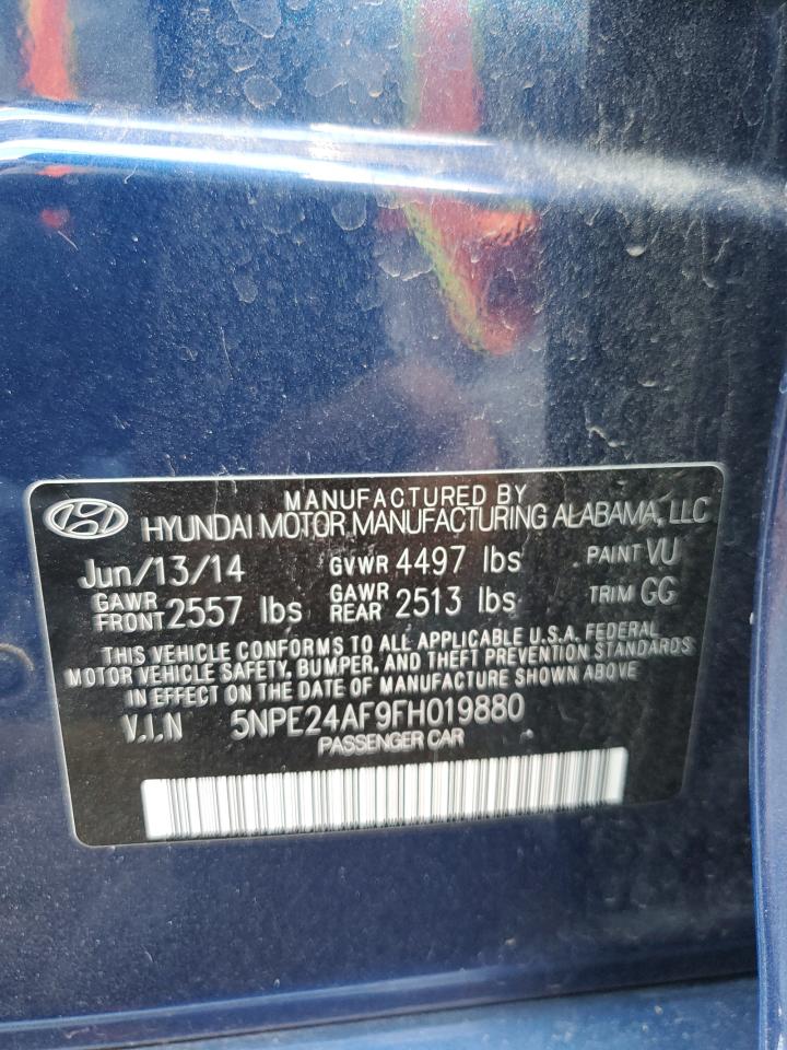 5NPE24AF9FH019880 2015 Hyundai Sonata Se