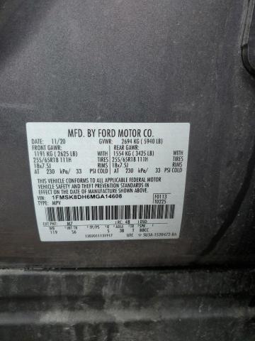 2021 Ford Explorer Xlt VIN: 1FMSK8DH6MGA14608 Lot: 61275984