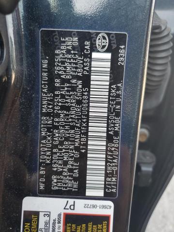 VIN 4T1BF1FK4FU066845 2015 Toyota Camry, LE no.12