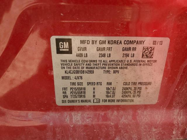 VIN KL4CJGSB1DB142959 2013 Buick Encore no.13