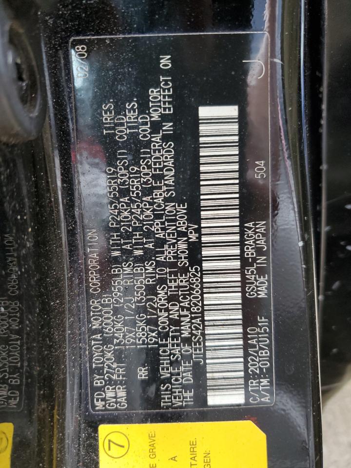 JTEES42A182066825 2008 Toyota Highlander Limited