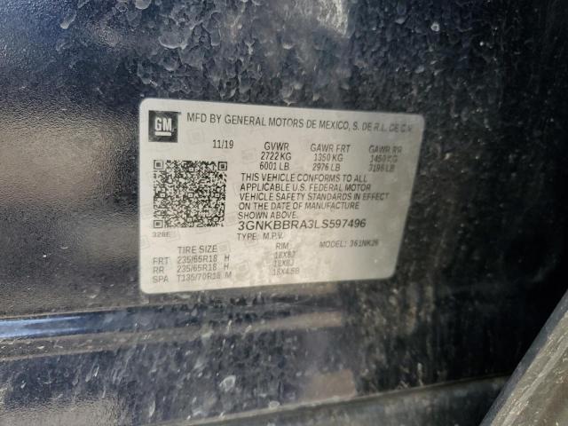 2020 CHEVROLET BLAZER 1LT - 3GNKBBRA3LS597496