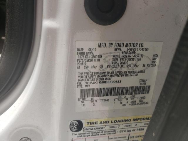 2013 Ford Expedition El Limited VIN: 1FMJK1K58DEF00683 Lot: 61515484