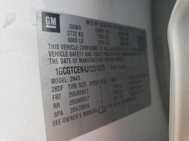 2018 Chevrolet Colorado Lt VIN: 1GCGTCEN4J1231670 Lot: 60695944