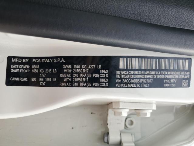 2018 JEEP RENEGADE L - ZACCJABB5JPH27077