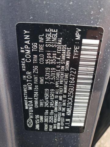 2016 HYUNDAI TUCSON LIM - KM8J3CA25GU164727