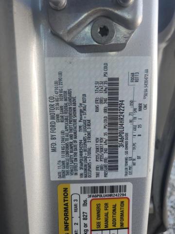 VIN 3FA6P0LU4HR242294 2017 Ford Fusion, Se Hybrid no.13