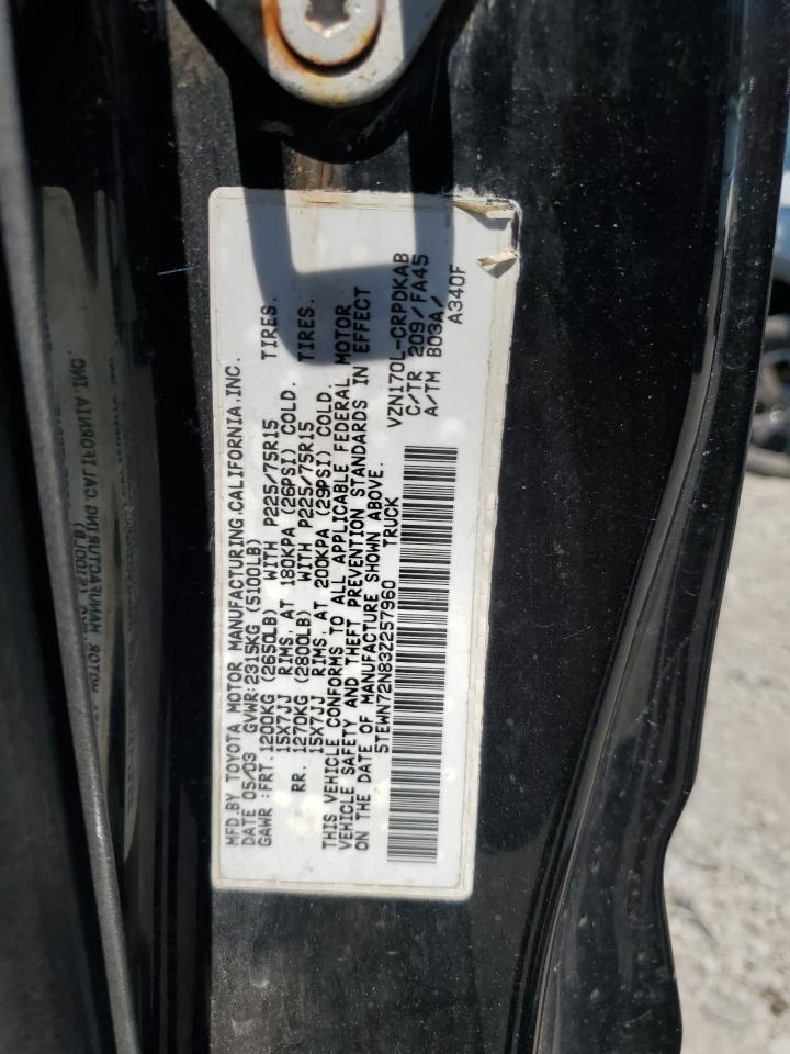 5TEWN72N83Z257960 2003 Toyota Tacoma Xtracab