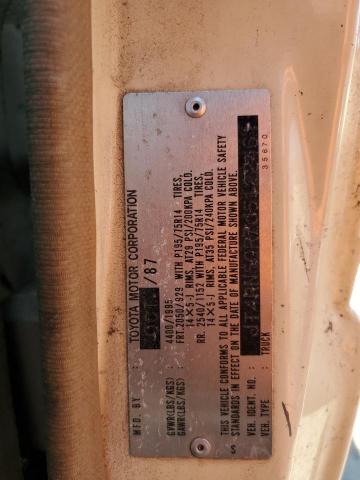 1988 Toyota Pickup 1/2 Ton Rn50 VIN: JT4RN50R7J5122461 Lot: 62883004