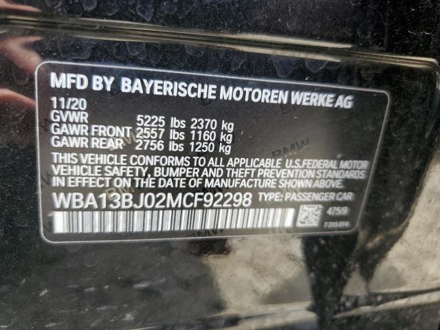 VIN WBA13BJ02MCF92298 2021 BMW 5 Series, 530 XI no.12