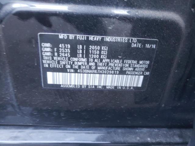 2017 SUBARU LEGACY SPO 4S3BNAR67H3029819