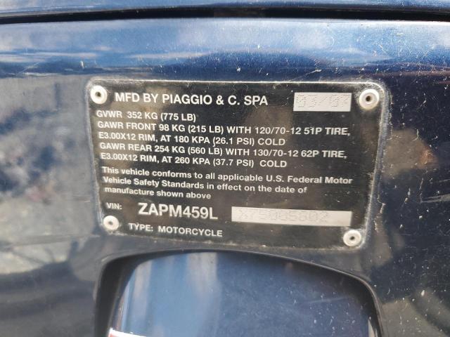 2007 VESPA GTS 250 ZAPM459LX75005802