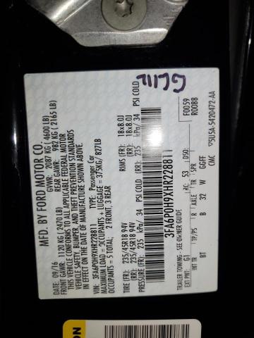 3FA6P0H9XHR228811 2017 FORD FUSION - Image 12