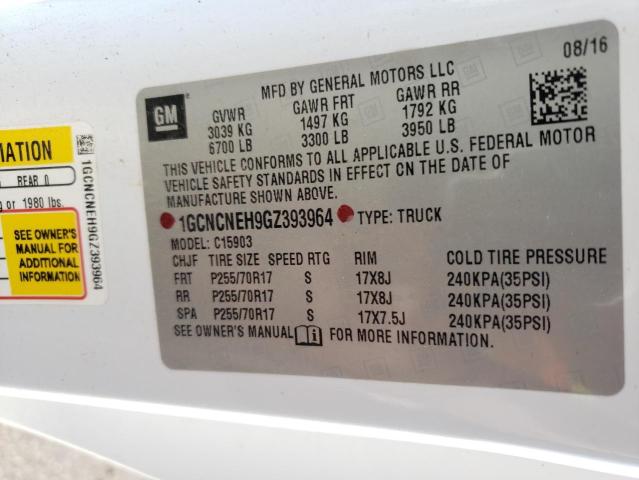 2016 CHEVROLET SILVERADO - 1GCNCNEH9GZ393964