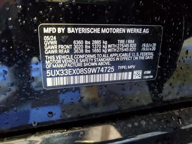 5UX33EX08S9W74725 2025 BMW X6 xDrive40I