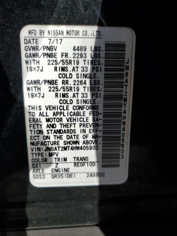 2017 NISSAN ROGUE S - JN8AT2MT4HW405903