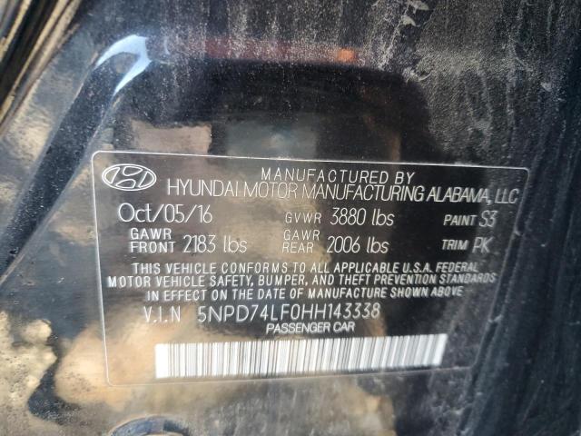 2017 HYUNDAI ELANTRA SE - 5NPD74LF0HH143338