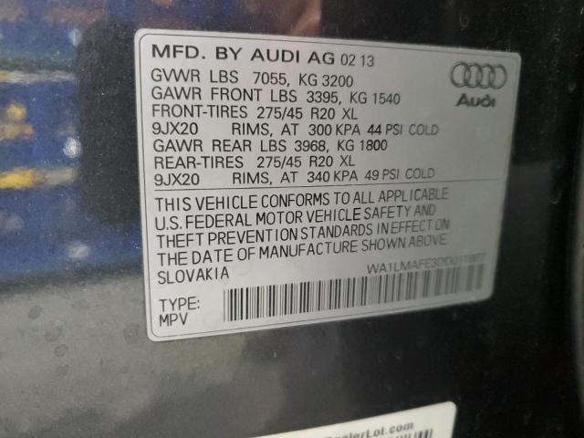 VIN WA1LMAFE3DD011867 2013 Audi Q7, Premium Plus no.13