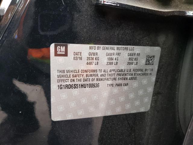 2017 CHEVROLET 150 EXP/CH 1G1RD6S51HU100936