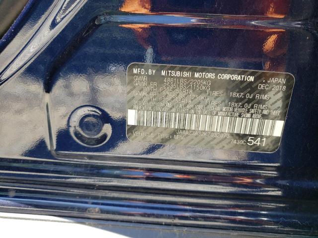 2019 Mitsubishi Outlander Se VIN: JA4AZ3A32KZ032073 Lot: 61474024