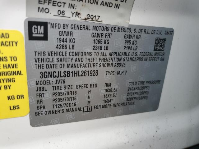 3GNCJLSB1HL261928 2017 CHEVROLET TRAX - Image 13