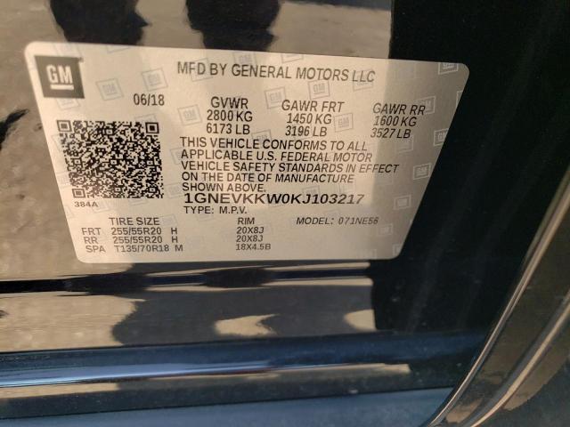 2019 CHEVROLET TRAVERSE P - 1GNEVKKW0KJ103217