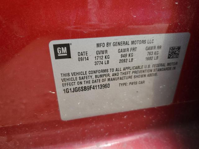 2015 CHEVROLET SONIC RS - 1G1JG6SB9F4113960