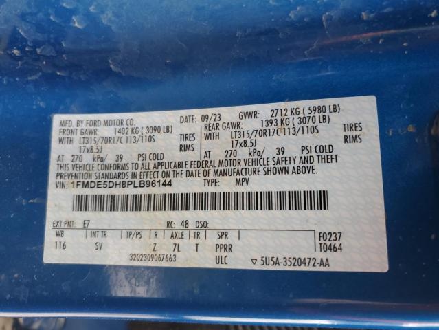 2023 Ford Bronco Base VIN: 1FMDE5DH8PLB96144 Lot: 60917794