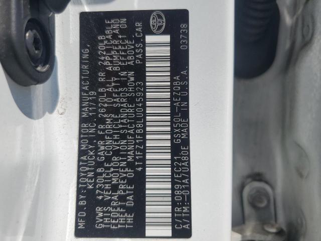 2020 TOYOTA AVALON XSE 4T1FZ1FB8LU045923