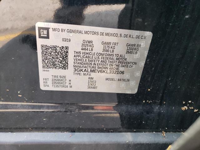 2019 GMC TERRAIN SL - 3GKALMEV6KL332106