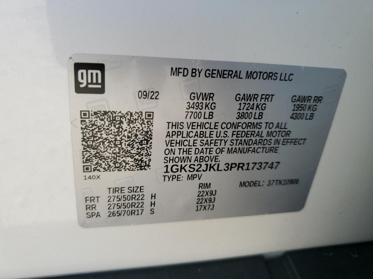 1GKS2JKL3PR173747 2023 GMC Yukon Xl Denali