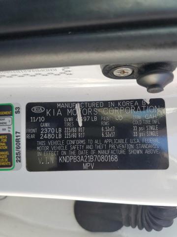 2011 Kia Sportage Lx VIN: KNDPB3A21B7080168 Lot: 61638734