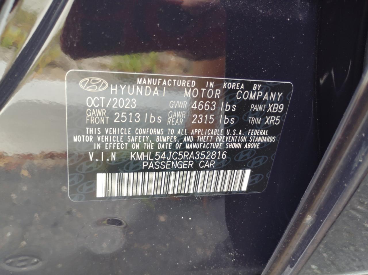 KMHL54JC5RA352816 2024 Hyundai Sonata N Line